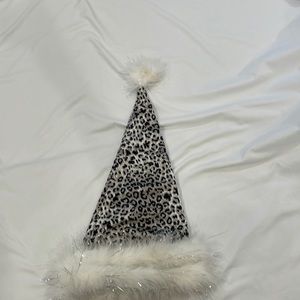 Victoria’s Secret Leopard Print Santa Hat